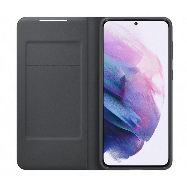 Galaxy S21 Plus / S21 Plus 5G ile Uyumlu LED View Kılıf Siyah EF-NG996PBEGTR