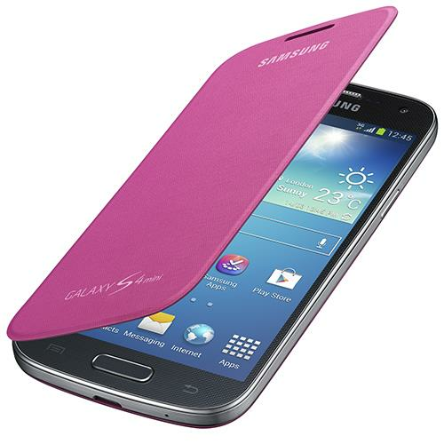 Galaxy S4 Mini i9190 ile Uyumlu Flip Cover Kılıf Pembe EF-FI919BPEGWW Out