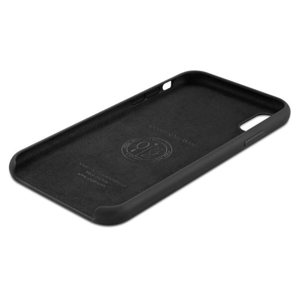 Spigen iPhone XS Max ile Uyumlu Kılıf Silikon Fit Black