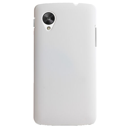Nexus 5 D821 ile Uyumlu Sert Kılıf Beyaz Renk