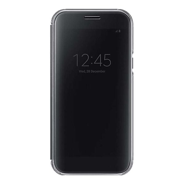 Galaxy A5(2017) ile Uyumlu Clear View Kılıf Siyah EF-ZA520CBEGWW(Out)