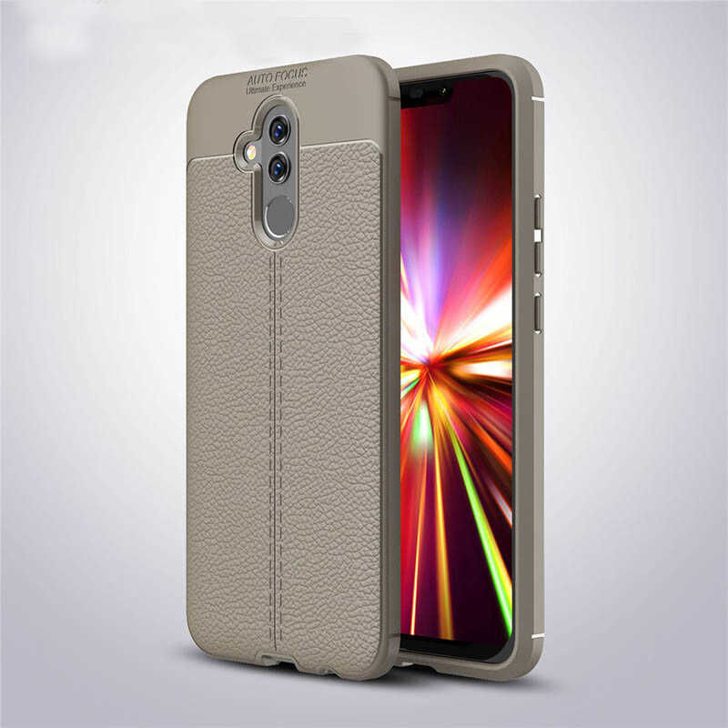 Zore Mate 20 Lite ile Uyumlu Niss Silikon Kılıf Gri