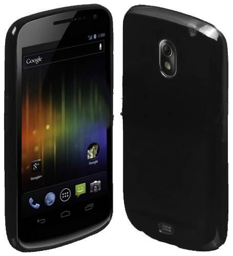 Galaxy Nexus i9250 ile Uyumlu Parlak Silikon Kılıf Siyah Renk