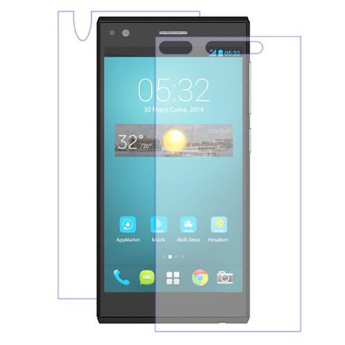 T50 ile Uyumlu Ön Arka Şeffaf Ekran Koruyucu