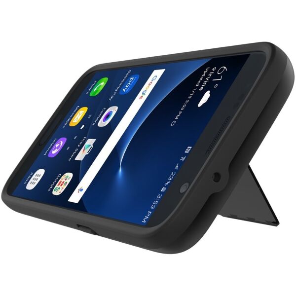 Incıpıo Galaxy S7 ile Uyumlu Kartlık Sert Kılıf Siyah