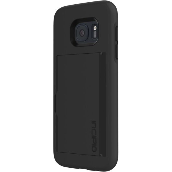 Incıpıo Galaxy S7 ile Uyumlu Kartlık Sert Kılıf Siyah