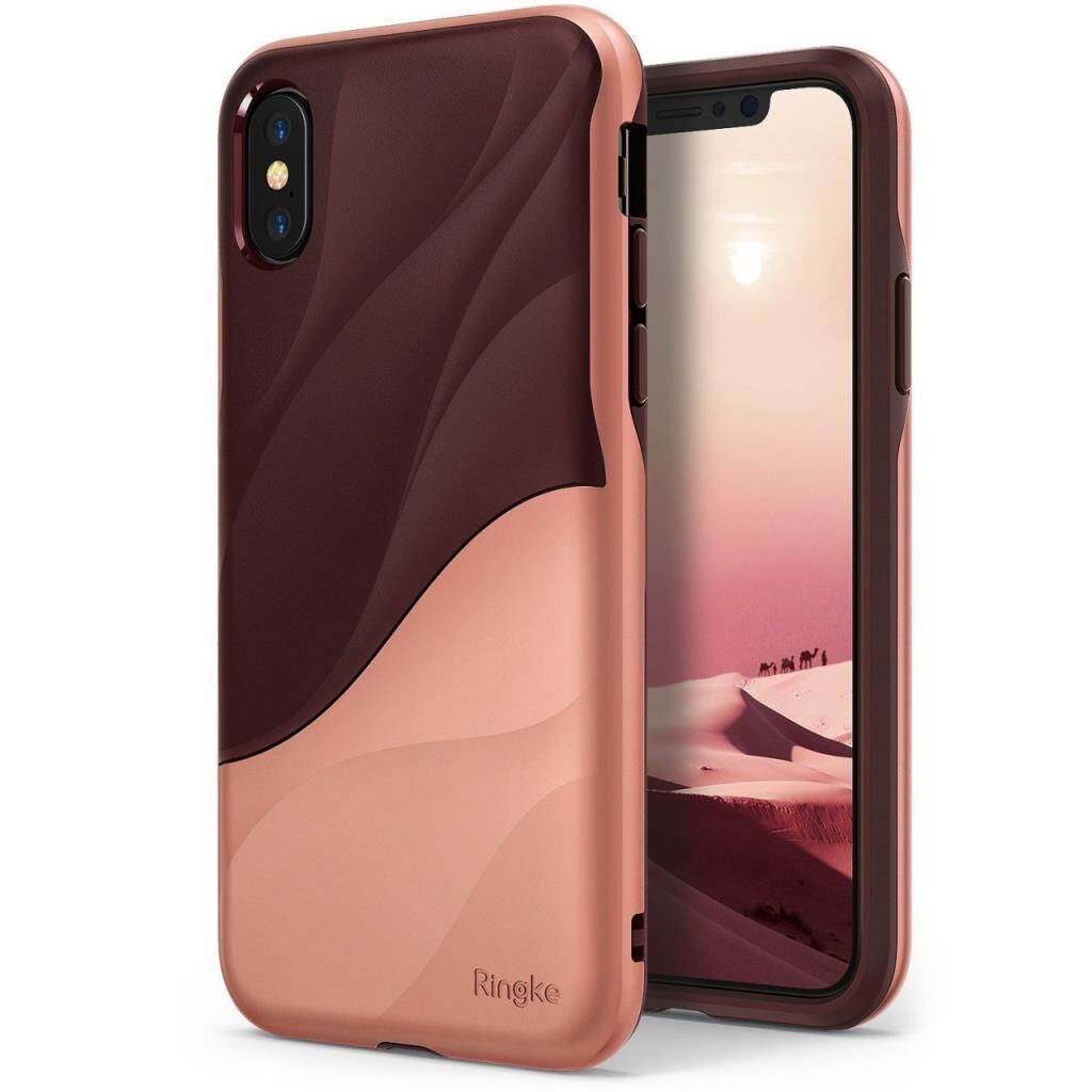Ringke Wave iPhone X ile Uyumlu KIlıf Rose Blush
