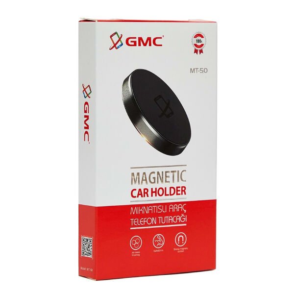 GMC Mıknatıslı Araç Telefon Tutucu MT-50 Siyah