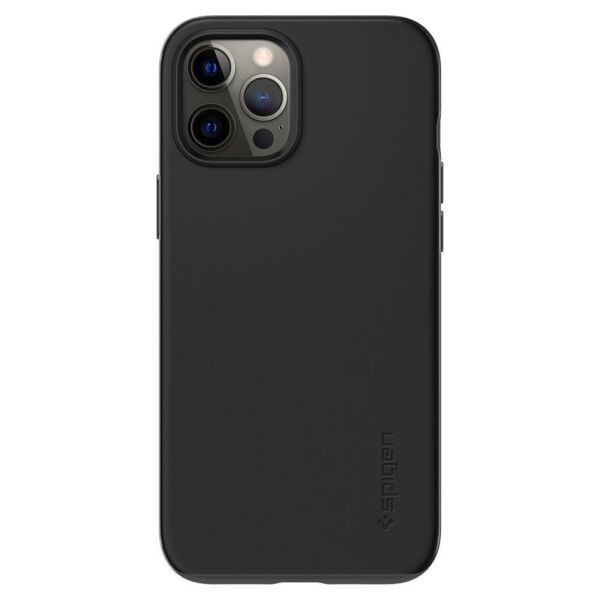 Spigen iPhone 12 Pro Max ile Uyumlu Kılıf Thin Fit Pro Black
