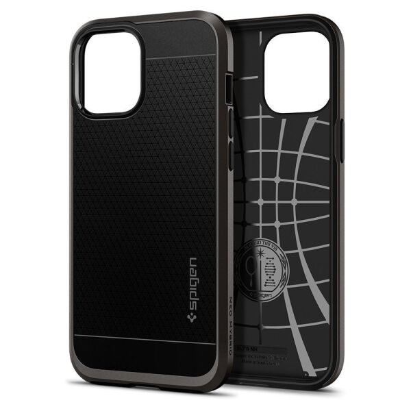 Spigen iPhone 12 Pro Max ile Uyumlu Kılıf Neo Hybrid Gunmetal