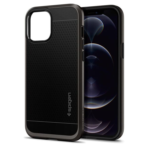 Spigen iPhone 12 Pro Max ile Uyumlu Kılıf Neo Hybrid Gunmetal