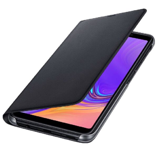 Galaxy A7 2018 ile Uyumlu Wallet Cover Kılıf Siyah EF-WA7500PBEGWW(Out)