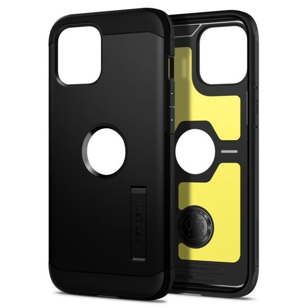 Spigen iPhone 12 Pro Max ile Uyumlu Kılıf Tough Armor Black