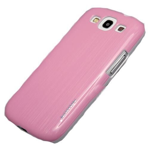 Nillkin i9300 Galaxy S3 ile Uyumlu Sert Kauçuk Kılıf (Dynamic Fashion) Pembe