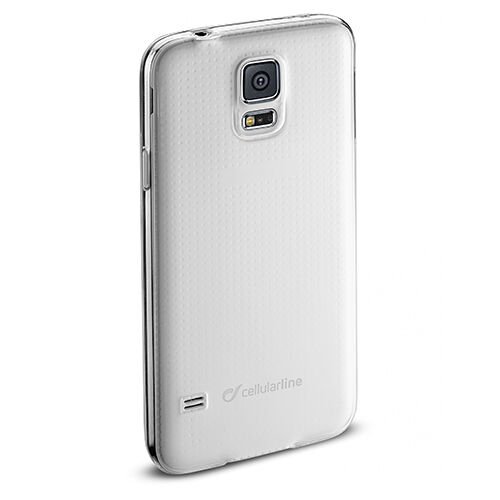 Cellular Line Galaxy S5 ile Uyumlu Fine Parlak Silikon Kılıf Şeffaf