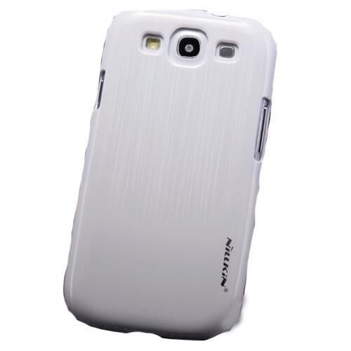 Nillkin i9300 Galaxy S3 ile Uyumlu Sert Kauçuk Kılıf (Dynamic Fashion) Beyaz