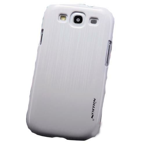Nillkin i9300 Galaxy S3 ile Uyumlu Sert Kauçuk Kılıf (Dynamic Fashion) Beyaz