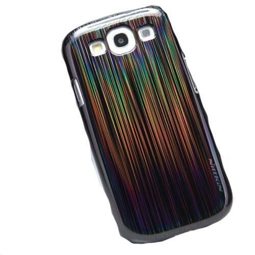Nillkin i9300 Galaxy S3 ile Uyumlu Sert Kauçuk Kılıf (Dynamic Fashion) Siyah
