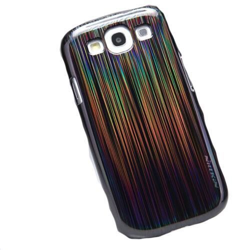 Nillkin i9300 Galaxy S3 ile Uyumlu Sert Kauçuk Kılıf (Dynamic Fashion) Siyah