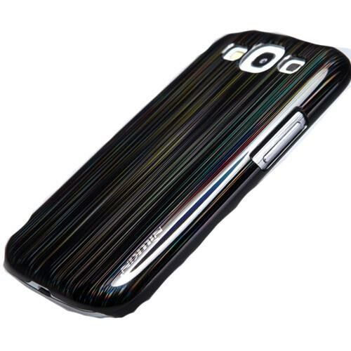 Nillkin i9300 Galaxy S3 ile Uyumlu Sert Kauçuk Kılıf (Dynamic Fashion) Siyah