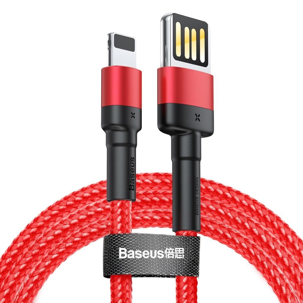 Baseus Special Edition iPhone ile Uyumlu 1.5A Lightning Kablo -Kırmızı -CALKLF-H09