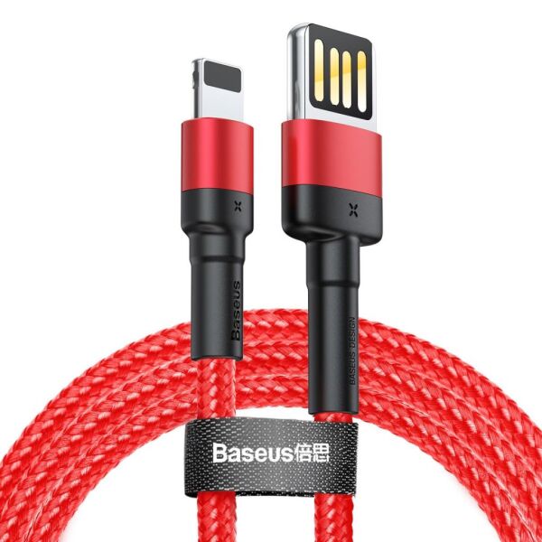 Baseus Special Edition iPhone ile Uyumlu 1.5A Lightning Kablo -Kırmızı -CALKLF-H09