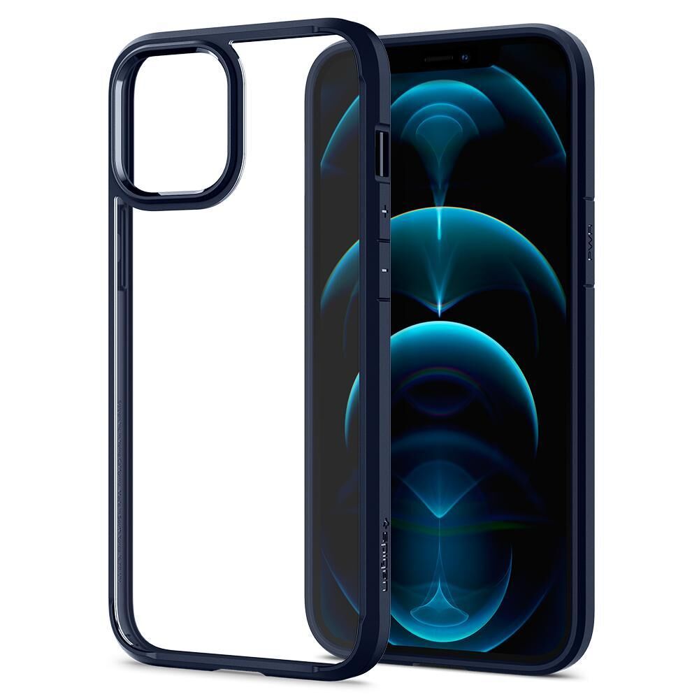 Spigen iPhone 12 Pro Max ile Uyumlu Kılıf Ultra Hybrid Navy Blue
