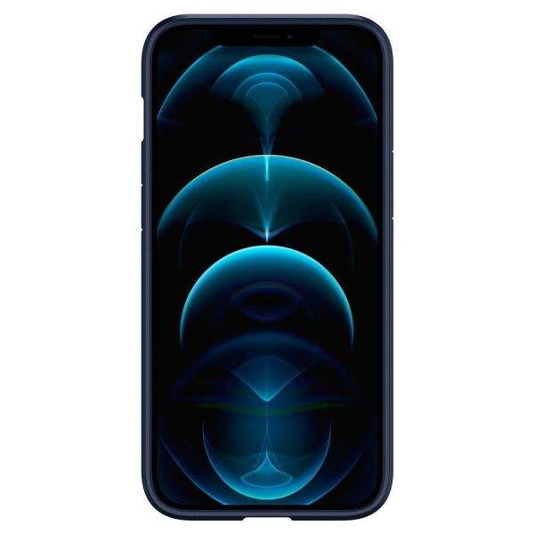 Spigen iPhone 12 Pro Max ile Uyumlu Kılıf Ultra Hybrid Navy Blue