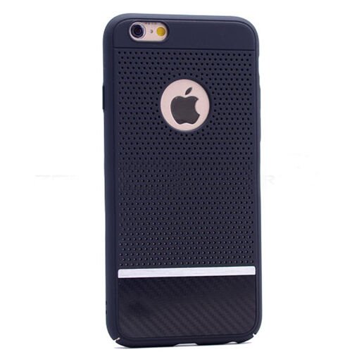 iPhone 7 ile Uyumlu Otto Fileli Rubber Sert Kılıf  Siyah