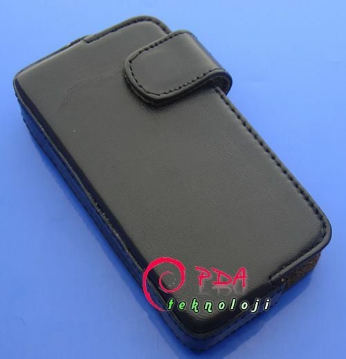 N96 ile Uyumlu Kapaklı Deri Kılıf (Yan Model)