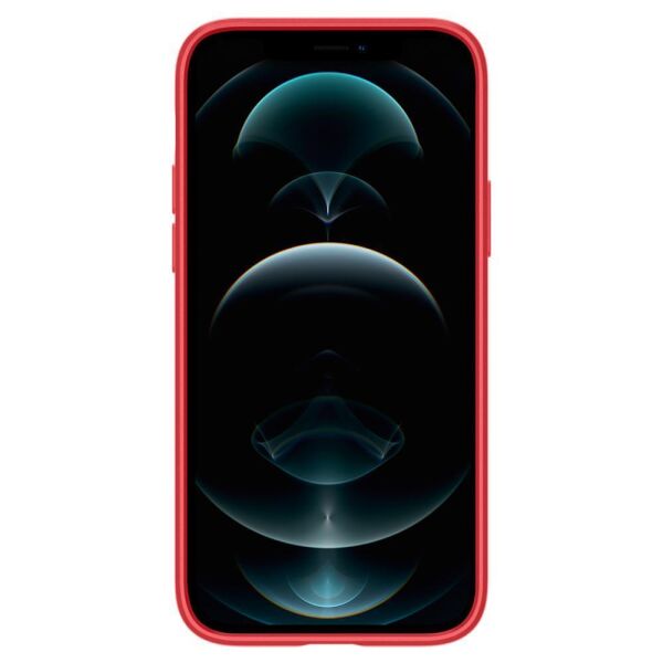 Spigen iPhone 12 / iPhone 12 Pro ile Uyumlu Kılıf Thin Fit Pro Red
