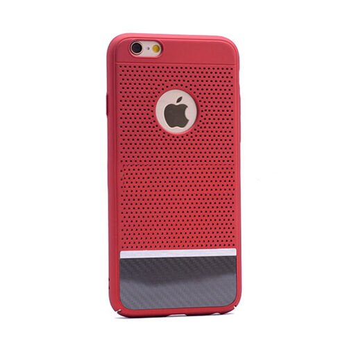 iPhone 7 ile Uyumlu Otto Fileli  Rubber Sert Kılıf  Kırmızı
