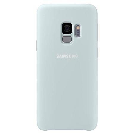 Galaxy S9 ile Uyumlu Kılıf Silicone Cover Mavi EF-PG960TLEGWW