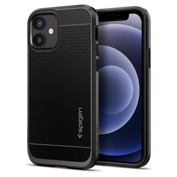 Spigen iPhone 12 Pro / iPhone 12 ile Uyumlu Kılıf Neo Hybrid Gunmetal