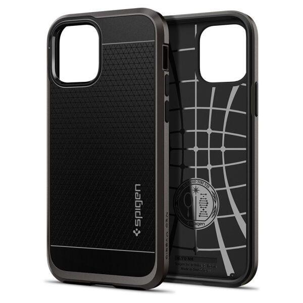 Spigen iPhone 12 Pro / iPhone 12 ile Uyumlu Kılıf Neo Hybrid Gunmetal