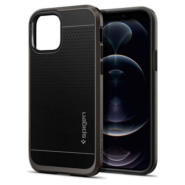 Spigen iPhone 12 Pro / iPhone 12 ile Uyumlu Kılıf Neo Hybrid Gunmetal