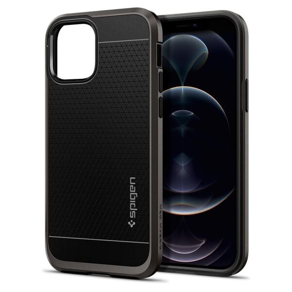 Spigen iPhone 12 Pro / iPhone 12 ile Uyumlu Kılıf Neo Hybrid Gunmetal