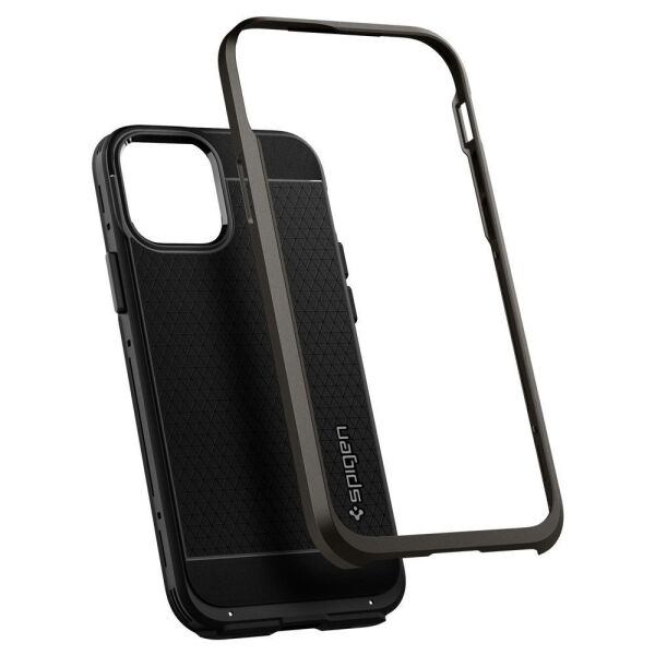 Spigen iPhone 12 Pro / iPhone 12 ile Uyumlu Kılıf Neo Hybrid Gunmetal