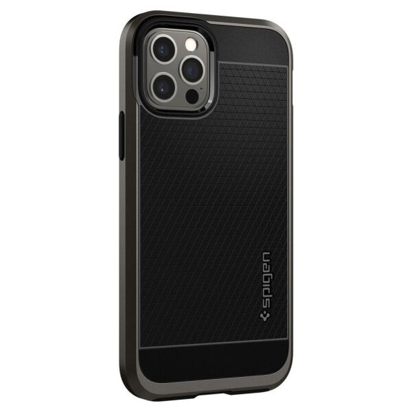 Spigen iPhone 12 Pro / iPhone 12 ile Uyumlu Kılıf Neo Hybrid Gunmetal