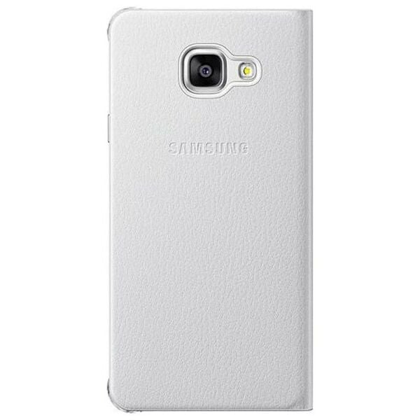 Galaxy A3 (2016) ile Uyumlu Kılıf Flip Cover Beyaz