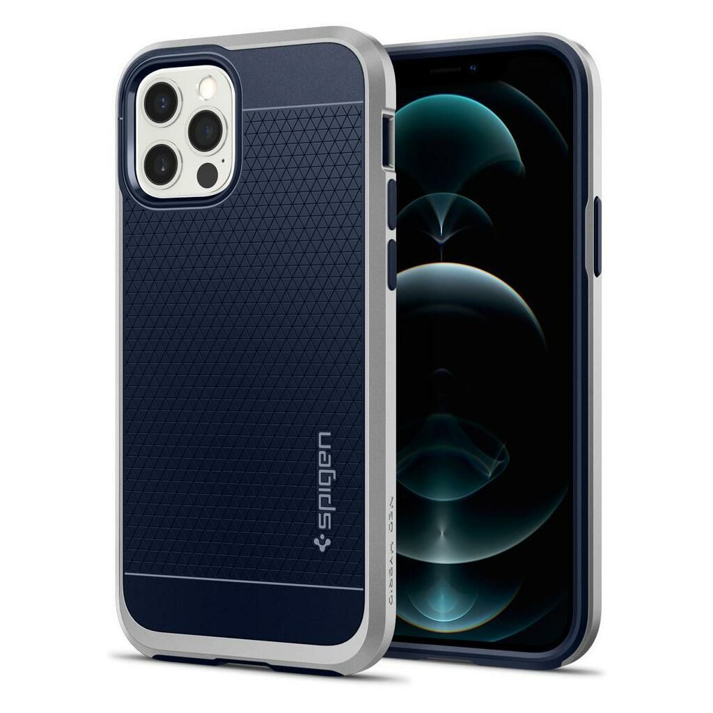 Spigen iPhone 12 Pro / iPhone 12 ile Uyumlu Kılıf Neo Hybrid Satin Silver