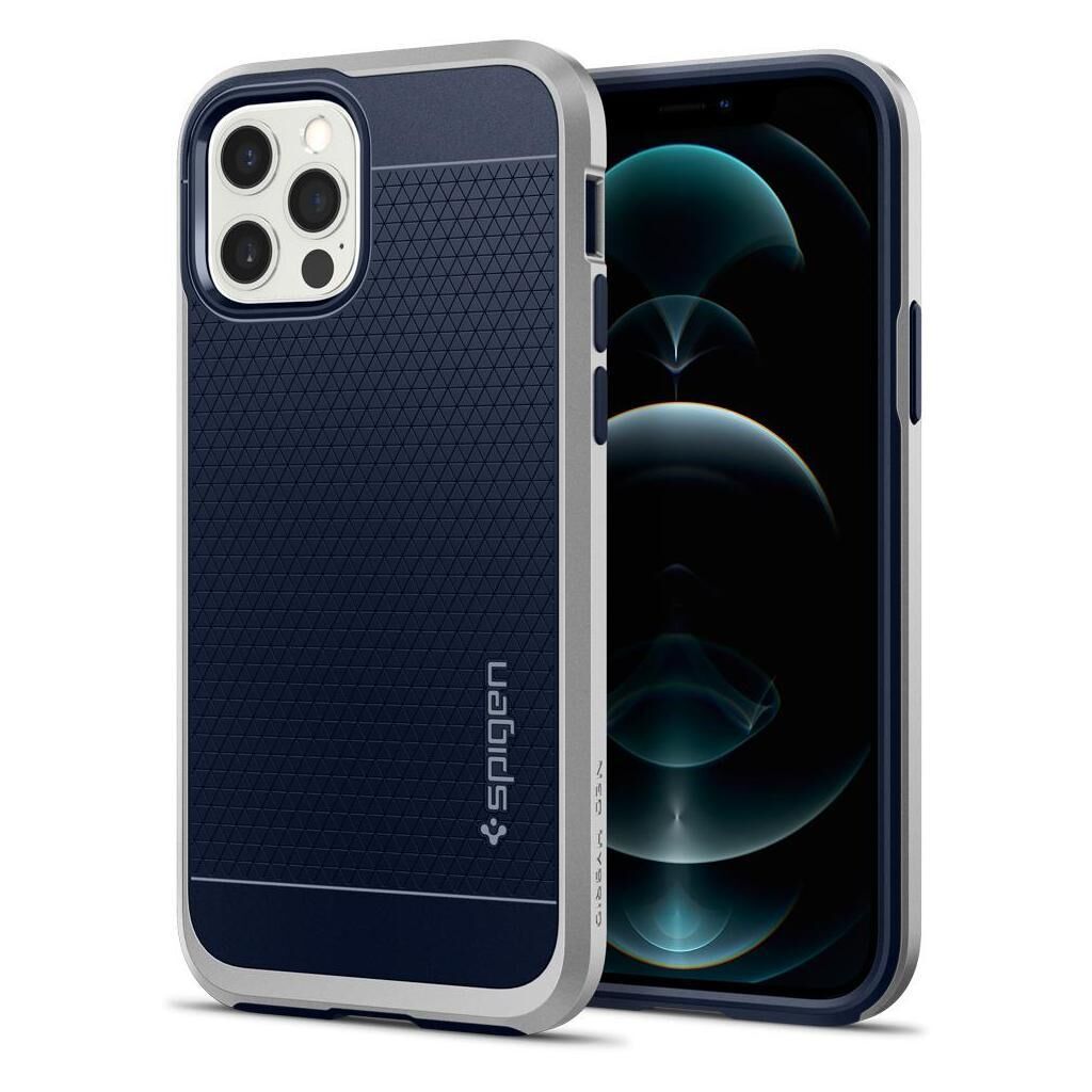 Spigen iPhone 12 Pro / iPhone 12 ile Uyumlu Kılıf Neo Hybrid Satin Silver