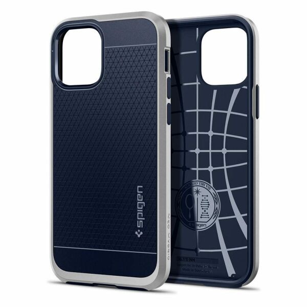 Spigen iPhone 12 Pro / iPhone 12 ile Uyumlu Kılıf Neo Hybrid Satin Silver