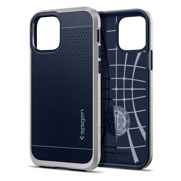Spigen iPhone 12 Pro / iPhone 12 ile Uyumlu Kılıf Neo Hybrid Satin Silver