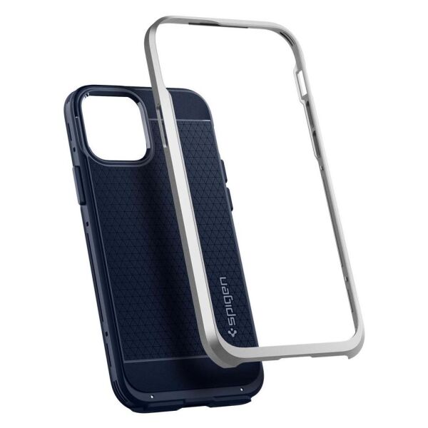 Spigen iPhone 12 Pro / iPhone 12 ile Uyumlu Kılıf Neo Hybrid Satin Silver