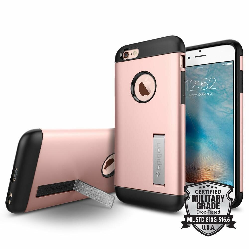 Spigen iPhone 6/6s ile Uyumlu Kılıf Slim Armor Rose Gold