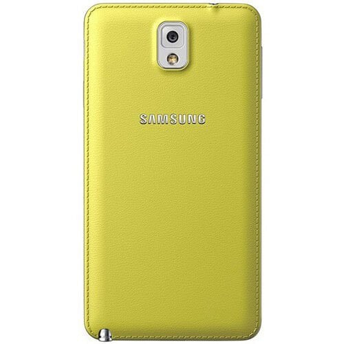 Galaxy Note 3 N9000 ile Uyumlu Arka Kapak Sarı