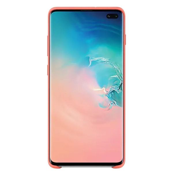 Galaxy S10 Plus ile Uyumlu Kılıf Silicone Cover Vişne Pembesi EF-PG975