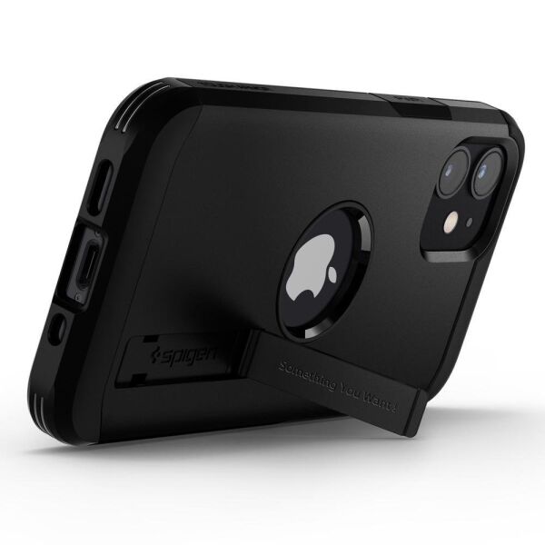 Spigen iPhone 12 Mini ile Uyumlu Kılıf Tough Armor Black