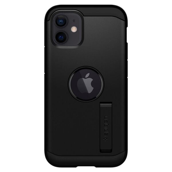 Spigen iPhone 12 Mini ile Uyumlu Kılıf Tough Armor Black